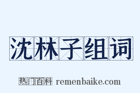 沈林子组词是什么意思的图片